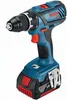 A cordless drill with a battery pack attached, shown against a white background. Produktbild-Vorschau