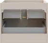 Interior view of a bathroom vanity cabinet with two drawers. Produktbild-Vorschau