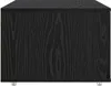A side view of a black cabinet with wood grain texture. Produktbild-Vorschau