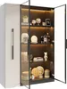 Vitrine en verre Merax avec LED, trois portes, armoire à Voir les images du produit 9
