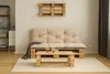 A living room scene with a pallet sofa and coffee table. Anteprima dell’immagine prodotto