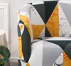 Klubová židle kryt, Stretch Elastan odnímatelné geometrický Náhled obrázku produktu 10