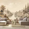 Vlies fototapete Sepia-Landschaft Natur 450x315 cm Feeby Produktbild-Vorschau 2