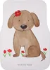 Mr. & Mrs. Panda Fußmatte Auto Hund Dame - Weiß - Geschenk, Produktbild-Vorschau 1