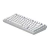 A white mechanical gaming keyboard is shown from a diagonal angle against a white background. Náhľad obrázku produktu