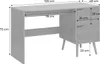 sweeek - Schreibtisch mit 2 Schubladen mit Holzdekor - Produktbild-Vorschau 6