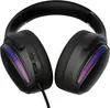 A pair of black gaming headphones with RGB lighting on the earcups. Náhled obrázku produktu