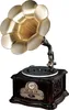 Gramofon Retro z tubą - płyty winylowe, CD, MP3, Bluetooth, Podgląd zdjęcia produktu 1
