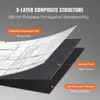 A diagram illustrating the 3-layer composite structure of a soundproofing mat. Produktbild-Vorschau