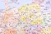 Európa – PSČ. Mapa PSČ. Podložka na stôl. Vydanie 2025. Náhľad obrázku produktu 2
