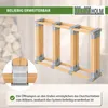 4er Set Holzstapelhilfe feuerverzinkter Stahl 34x10x15 cm Produktbild-Vorschau 4