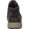 The back view of a brown leather and suede boot. Produktbild-Vorschau