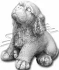 Garten Dekoration Hund Terrasse Stein Figuren Figur Deko Produktbild-Vorschau 1
