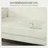 HOMCOM Sofa 2-Sitzer 130 cm Kleine Couch Getuftetes Produktbild-Vorschau 5