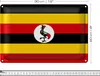 Blechschild Flagge Uganda 30x20cm Flag of Uganda Produktbild-Vorschau 2