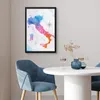 MuchoWow® MuchoWow® Gerahmtes Poster Weltkarte - Ölfarbe - Produktbild-Vorschau 5
