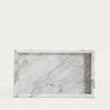 HOMLA Dekoratives Tablett MARMURI Marmor weiß 25x15x3 cm Produktbild-Vorschau 6