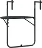 vidaXL Tavolo sospeso da balcone nero 60x64x83,5 cm in Anteprima dell’immagine prodotto 3