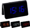 A digital alarm clock displayed with multiple color variations of its LED display. Produktbild-Vorschau