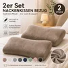 2er Set Nackenkissen Bezug 40–45 x 60–65 cm – Cashmere Produktbild-Vorschau 14