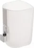 A frosted glass cup holder with a silver mounting bracket. Anteprima dell’immagine prodotto