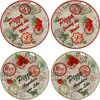 zestaw 4 talerzy do pizzy Moscow & Red zielony czerwony Podgląd zdjęcia produktu 1
