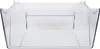A clear plastic container with dividers, likely for a refrigerator or drawer. Produktbild-Vorschau