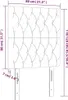 Kopfteile 2 Stk. Dunkelgrau 80x7x78/88 cm Stoff Produktbild-Vorschau 8