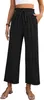 ASKSA Damen Leinenhose Sommer Hohe Taille Leichte Capri Produktbild-Vorschau 1