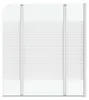 MARWELL White Lines 125 x 140 cm schermo doccia pieghevole Anteprima dell’immagine prodotto 1