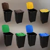 KOTARBAU® Poubelle avec couvercle Set de 4 poubelles Jaune Voir les images du produit 7