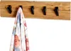 HAKU Wandgarderobe akazie, schwarz - Massivholz, Metall, Produktbild-Vorschau 5