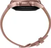 Side view of a rose gold smartwatch with a pinkish-brown leather strap. Produktbild-Vorschau