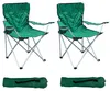 2-er Set Anglersessel mit Getränkehalter und Tasche Grün belastbar bis 120kg Produktbild-Vorschau