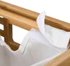 Kosz na pranie z bambusa z 2 workami Podgląd zdjęcia produktu 6