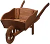 Blumenkasten Schubkarre aus Holz 130 x 47 x 43 cm braun Produktbild-Vorschau 1