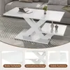 Merax Hochglanz Couchtisch aus MDF, Wohnzimmertisch mit Produktbild-Vorschau 6