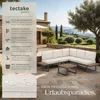 Zahradní lounge set Eliar z hliníku s práškovým nástřikem, Náhled obrázku produktu 3