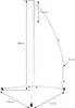 ML-Design Hängesessel Beige mit Gestell 208 cm, Hängestuhl Produktbild-Vorschau 5