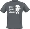 Louis de Funès T-Shirt Herren Nein! Doch! Ohhhh! dunkelgrau Produktbild-Vorschau 1