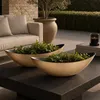 Große Pflanzschale oval 55 cm für draussen Dekoschale Produktbild-Vorschau 8