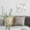 DEQORI Glasbild Echtglas 30x30 cm 'Linien formen Gesichter' Produktbild-Vorschau 3
