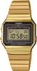 A close-up studio shot of a gold digital watch against a white background. Produktbild-Vorschau