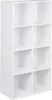 WOLTU Bücherregal 8 Fächer, Standregal, 60x121x30 cm, Weiß Produktbild-Vorschau 4