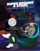 A man is sitting on a green beanbag chair in a dimly lit room with gaming equipment in the background. Produktbild-Vorschau