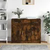 vidaXL Credenza rovere affumicato 91x28x75 cm materiale a Anteprima dell’immagine prodotto 1