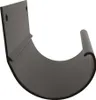 A dark gray gutter connector is shown against a white background. Produktbild-Vorschau