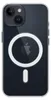 A clear iPhone 14 case with MagSafe is shown from the back. Produktbild-Vorschau