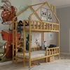 Hochbett Häuschen NIKOLA – Seiteneinstieg mit Leiter – Produktbild-Vorschau 3