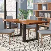 2er Set Tischgestell 60x72 cm Tischbeine Tischkufen schwarz Produktbild-Vorschau 4